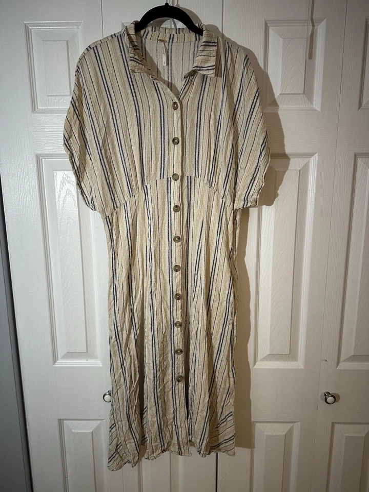 Free People Rowan Maxi Dress Size M MISSING TIE BELT - Image 4 of 4