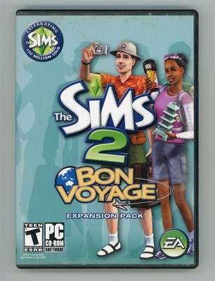 The Sims 2: Bon Voyage (Windows PC, 2007) Complete TESTED Resurfaced w/Key