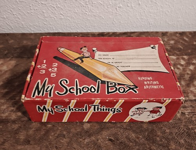 #ad My School Box School Things Pencil Box Jacksonville Ginter Co. VTG Fingerhut $12.00