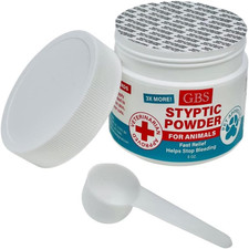 Styptic Powder for Dogs, Cats  Birds Stops Bleeding  Quick Blood Clotting, 5 Oz