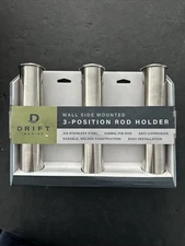 Drift Marine Wall Side Mounted 3 Position  Rod Pole Holder Stainless Steel