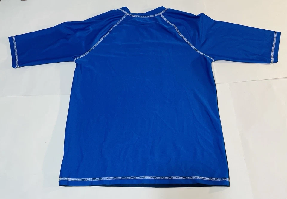 * POKEMON Swim Wear Rash Guard Poke-Ball Logo SS T-Shirt Boys Sz 14/16 Tee - Image 2 of 4