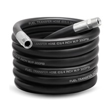 3/4 Inch Diesel Fuel Transfer Hose 20FT, NPT Fuel Gas Pump Tank Line Hose for...