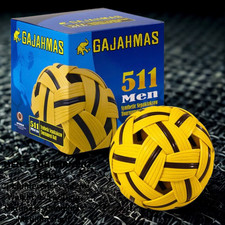 Indoor Outdoor Sports Sepak Takraw Ball Gajah Emas 511 Synthetic Tournament Pro