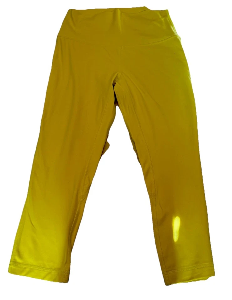 Lululemon Align High-Rise Pant 25" Yellow Nulu Yoga Leggings Size 8 - Image 3 of 4