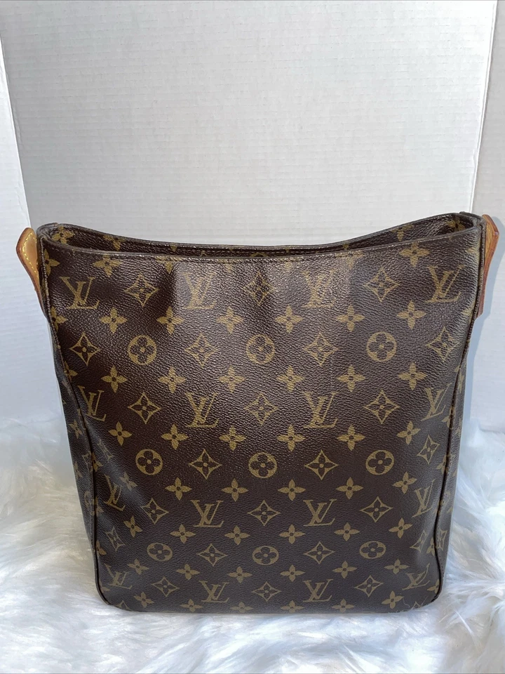Louis Vuitton LV Monogram Looping GM Handbag Brown Canvas Shoulder Bag - Image 3 of 4
