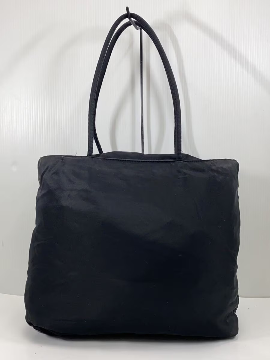 Prada Denim Tote Bag, Black, Solid Color, Scratches thumbnail 3