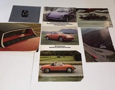 Vintage Porsche Brochure Booklets Advertising Fold Out Lot Mostly 70s