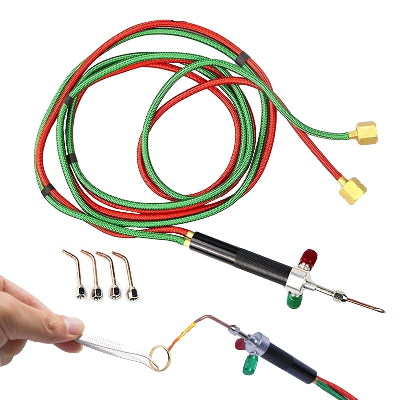 Jewelry Jewelers Liquefied Gas Little Torch Welding Soldering Kit WIth 5Pcs Tips