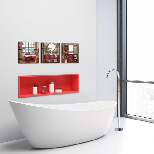 Bathroom Pictures Wall Decor Bathroom Accessories Paintings Bathtub Canvas Wa... - Picture 6 of 7