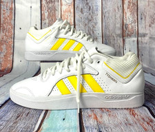 Adidas Tyshawn Jones Skateboarding Cloud 12 White Yellow Gold Shoes FY7476 Rare