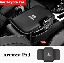 Car Memory Foam Leather Armrest Cushion Cover Center Console Box Pad for Toyota