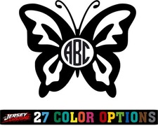 Butterfly Monogram Initials Personalized Tumbler Vinyl Decal Sticker Butterfly Monogram Initials Personalized Tumbler Vinyl Decal Sticker