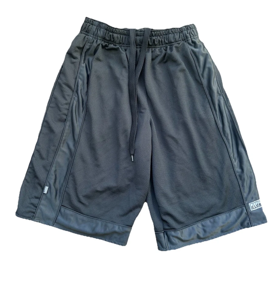 Pantalones cortos de baloncesto Pro Club de malla pesada para hombre talla S gris Foto 3 de 4