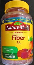 Nature Made Fiber Gummies 5 g per Serving, Fiber Supplement -90ct Exp 10/26