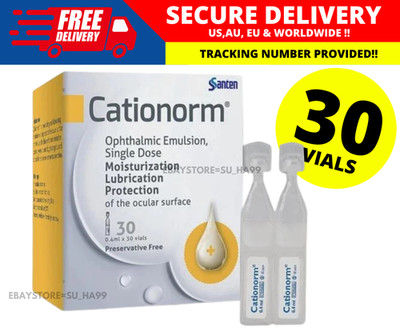 Cationorm Ophthalmic Emulsion 30's X 0.4ml Vial Eye Drops-