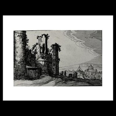 Claes Jansz. Visscher - View of Rome from Monte Pincio, from Variae Antiquitates