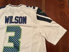 Russell Wilson #3 mens small Seattle Seahawks Jersey NIKE SUPER BOWL SEWN WHITE — photo 10