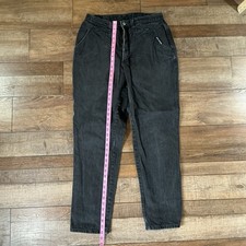 VTG Rocky Mountain Women's Jeans Sz 32x42 Black Denim USA Made High Rise #30028