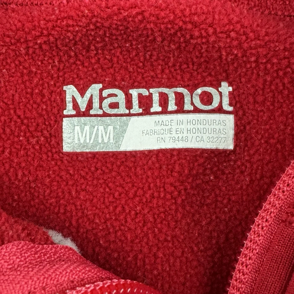 Marmot Jacket Women M Red Stretch Fleece Gorpcore Camping Athleisure Trail 89560 - Image 4 of 4