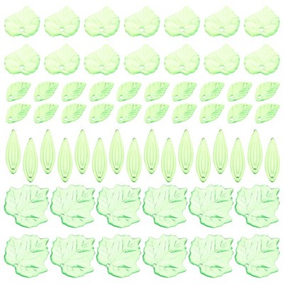 150 PCS Grüne Blattperlen Schmuckzubehör Zur Schmuckherstellung Aus Acryl