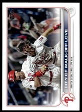 2022 Topps Baseball Card City of Walk-Off Love A Philadelphia Phillies #321