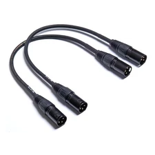 WJSTN Microphone Cable XLR Patch Cables, 3-Pin XLR Male to Male Patch Cable Bal