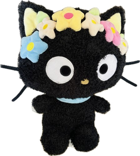 Hello Kitty Choco Cat Sanrio Limited Edition Flower Crown Plush Brand New Rare - Picture 1 of 4