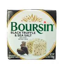 Boursin Black Truffle & Sea Salt 5.3oz (Pack of 3)