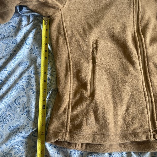 Baerskin Tactical Hoodie Men's Large Brown Full Zip Secure Pockets Fleece Jacket - Picture 6 of 9
