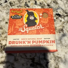 1x Dr Squatch Spirit Halloween Soap Drunk'n Pumpkin - Limited Edition 2025