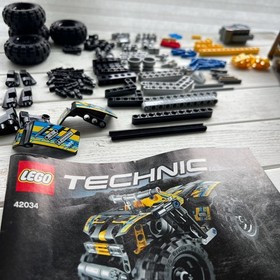 LEGO TECHNIC - Quad Bike ATV (Set 42034) from 2015 Yellow Blue (Retired)