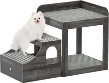 Super Large Multi-Level Pet Bunk Bed with Stairs, Mats, Drawers for Indoor Use,