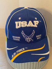 US AIR FORCE HAT USAF WING DEFENDING FREEDOM SINCE 1947 BALL CAP BLUE