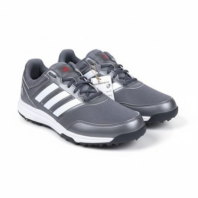 Adidas Tech Response 2.0 Golf Shoes Mens Size 10 Wide Iron Metallic/White Cleats