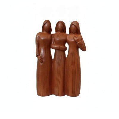 Frauenfigur mit Holzoptik Gesichtslos Dekofigur Modern für Flur