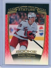 2024-25 UD STATURE HOCKEY RED ROOKIE #179/249 Carolina Hurricanes Bradly Nadeau