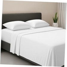 Size White Soft Brushed Luxury Microfiber 4 Piece Sheet Set- Queen 01 - White