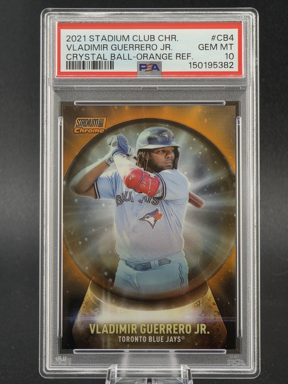 2021 Stadium Club Chrome Vladimir Guerrero Jr. CB-4 Crystal Ball /25 PSA 10 view 1
