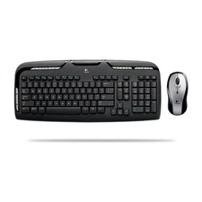 Logitech Desktop Multimedia Hot Key Wireless Keyboard and Laser Mouse Kit LX310