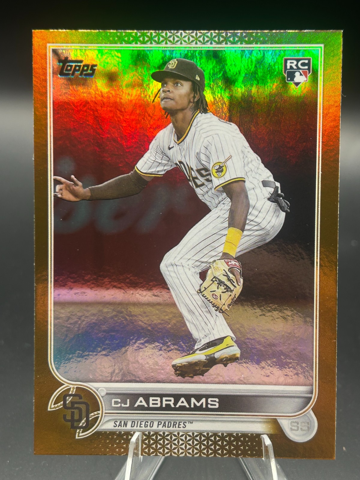2022 Topps Update #US34 CJ Abrams Gold Foil RC San Diego Padres