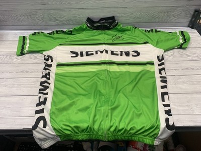 Siemens Radtrikot 2XL Body Torque grün Full Zip Bike Shirt Herren XXL