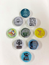 Random Variety Pack 22 : Button Magnets 1 Inch, 9 pack