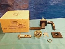 EMTEK 512HNUSB10 Hanover Single Cylinder Keyed Entry Oil Bronze *PARTS AS IS*