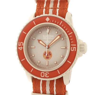 Swatch Blancpain Bioceramic Scuba Fifty Fathoms Arctic Ocean SO35N100 #501