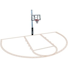 Basketball Court Marking Kit Basketball Court Stencil Kit for Concrete Drivew...
