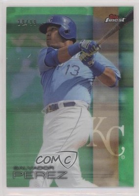 2016 Topps Finest Green Refractor 29/99 Salvador Perez #13 0hk8