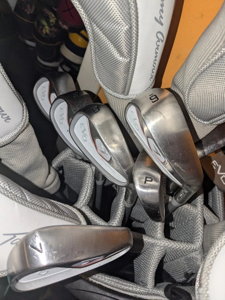 Tommy Armour Mujer EVO 13 Palos Y Bolso Con Cubiertas Para La Cabeza 2 Híbridos Foto 3 de 4