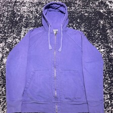 Flint and Tinder The 10-Year Hoodie Mens Medium Purple Full Zip Made in USA