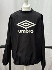 Umbro Tailored By England Black Football Training Windbreaker Sweatshirt XXL